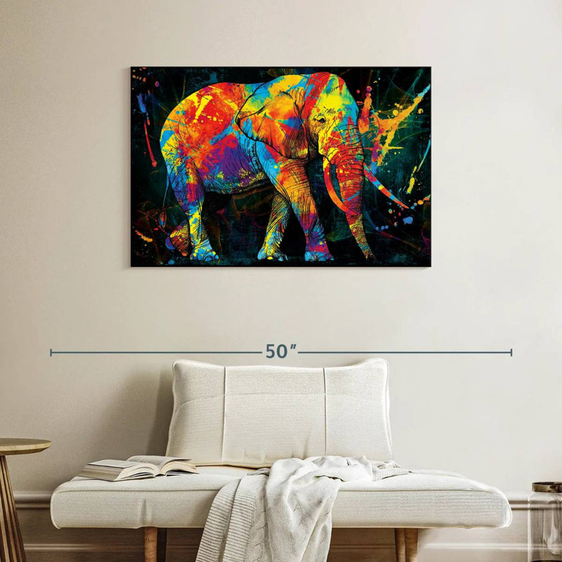 Éléphant brun Brampt, H 26 po x l 39 po