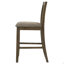 Chaise d'appoint de salle à manger rembourrée à hauteur de comptoir (ensemble de 2)