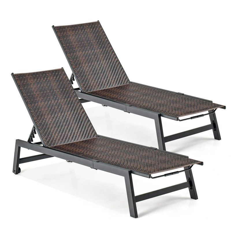 Chaise longue d'extérieur Rohaan
