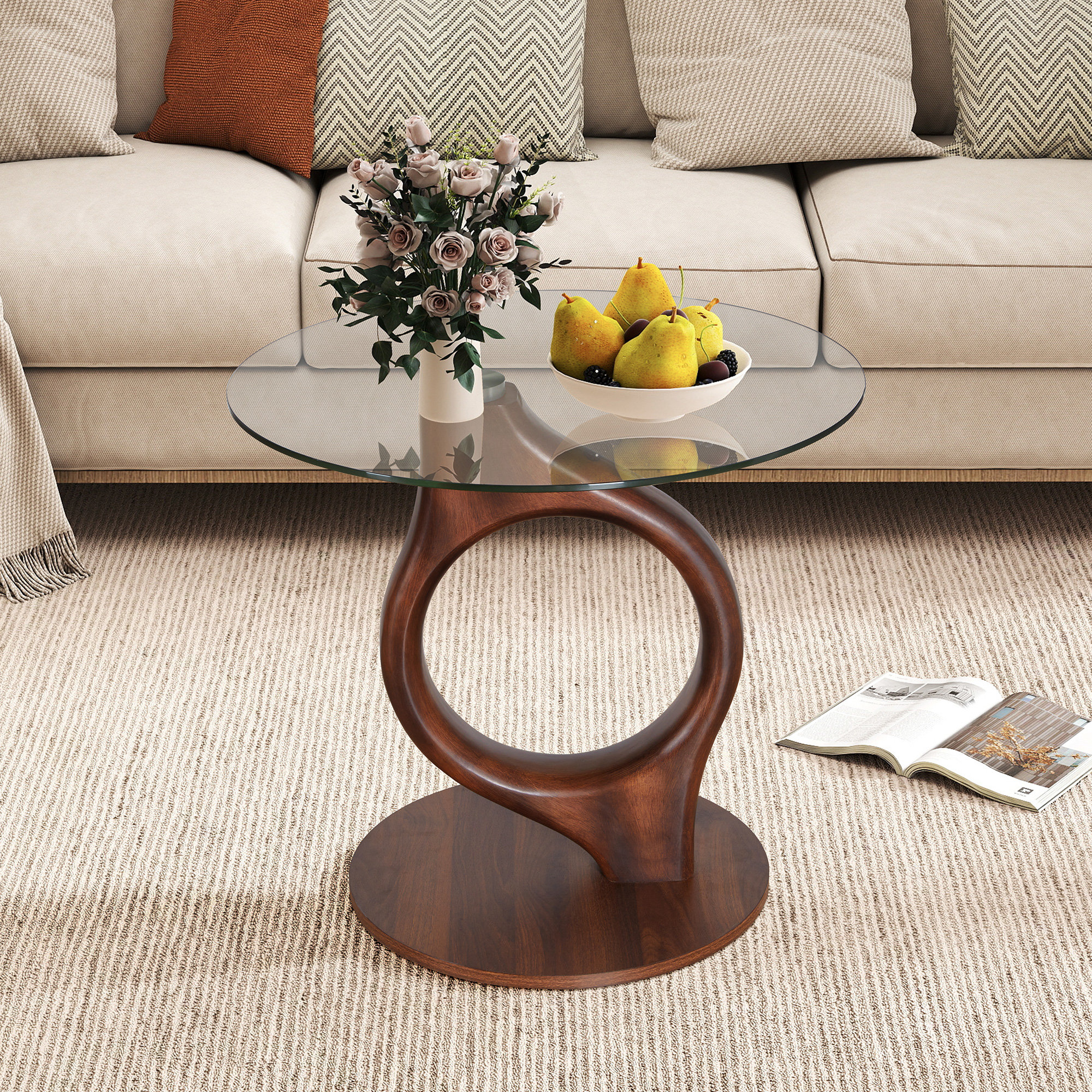 Latitude Run® Glass Top Coffee Table | Wayfair
