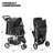 Foldable Pet Stroller, 3 Wheels Folding Carrier Jogger Stroller for Dogs Cats with Canopy and Basket-111302515