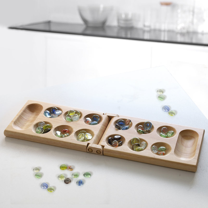 WYZworks 2 Player Wood Mancala