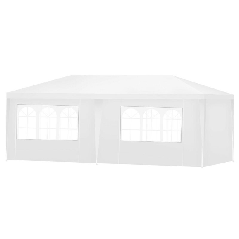 Heavy Duty White Steel Frame Waterproof Canopy Tent