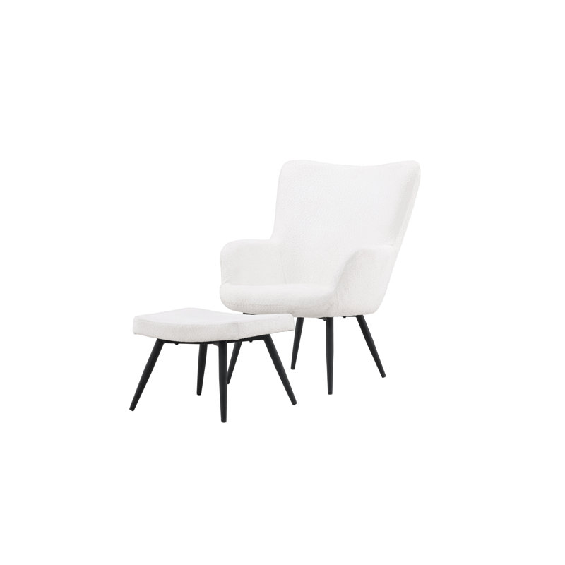 Shoop Upholstered Armchair with Footstool