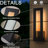 H20'' Modern Outdoor Integrated Led Wall Light 24w Matte Black Linear Exterior Sconce With Frosted Acrylic Shade Up/down Wall Mount For Porch Patio Garage Entryway