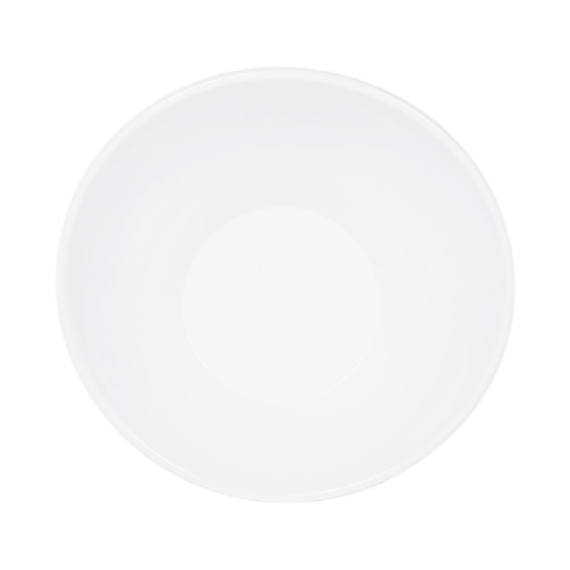 White 18 oz Classic Round Plastic Serving Bowl
