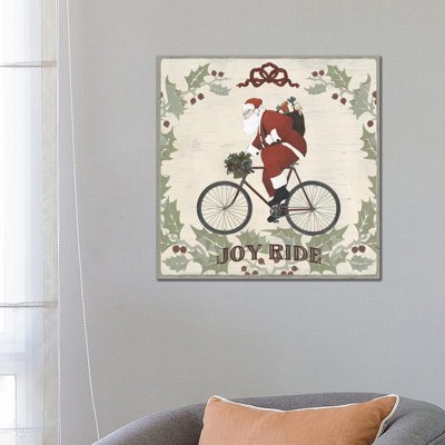 Joyride Santa Collection A 1 Piece Wrapped Canvas Painting