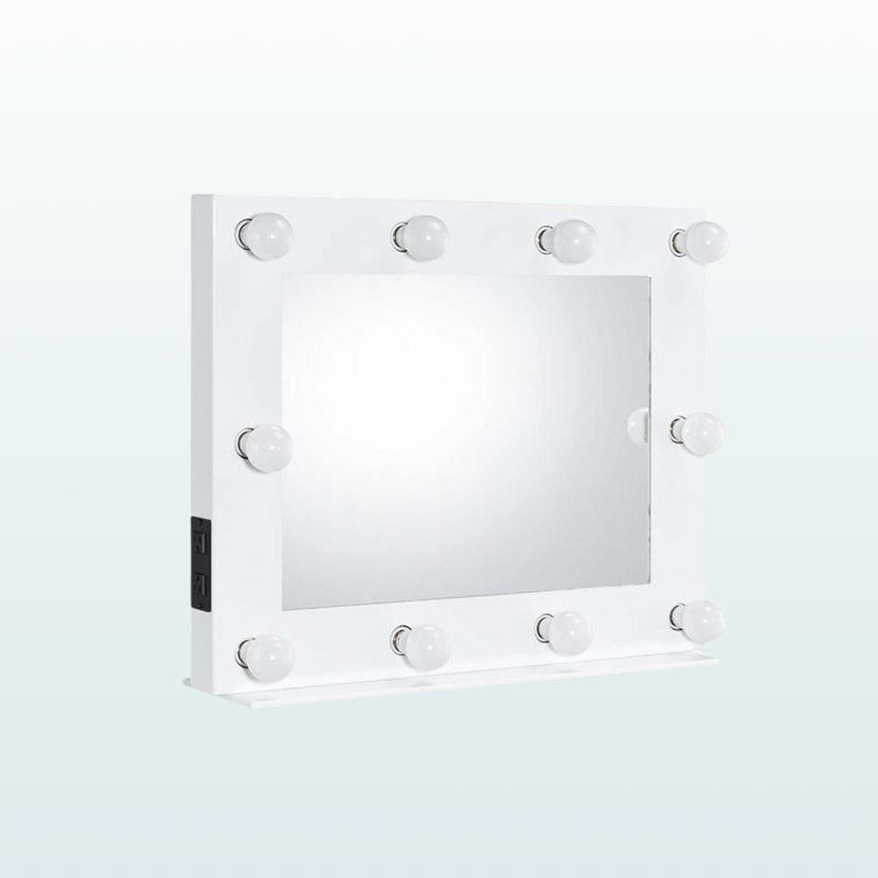White Accent Mirror by Avery