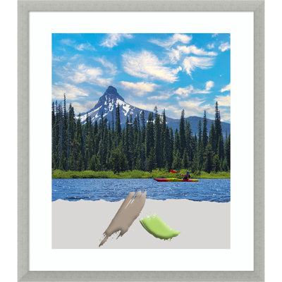 Ashanty Silver Wood Picture Frame with Mat
