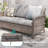 5 Piece Patio Sofa with Ottomans Set-108198318