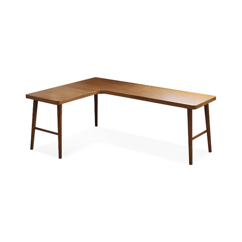 Bureau d'angle en bois massif en forme de L, H 29,53 po x l 70,87 po x P 55,12 po, Retour à gauche