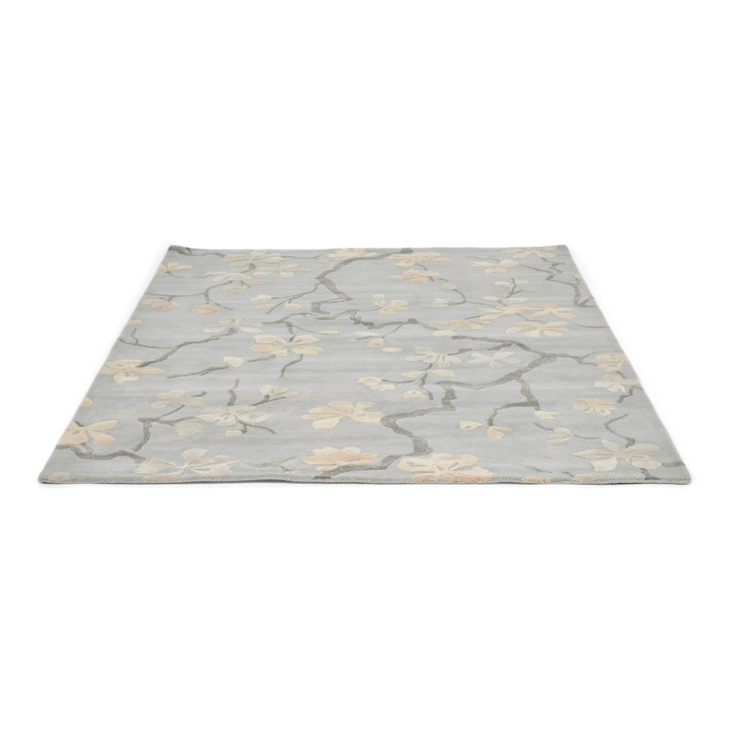 Floral Area Rug, Rectangle 4'7" x 6'7"