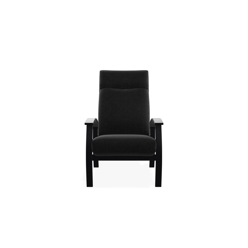 Belle Isle Outdoor Lounge Chair, Black, Cast Slate Sunbrella® Plainweave