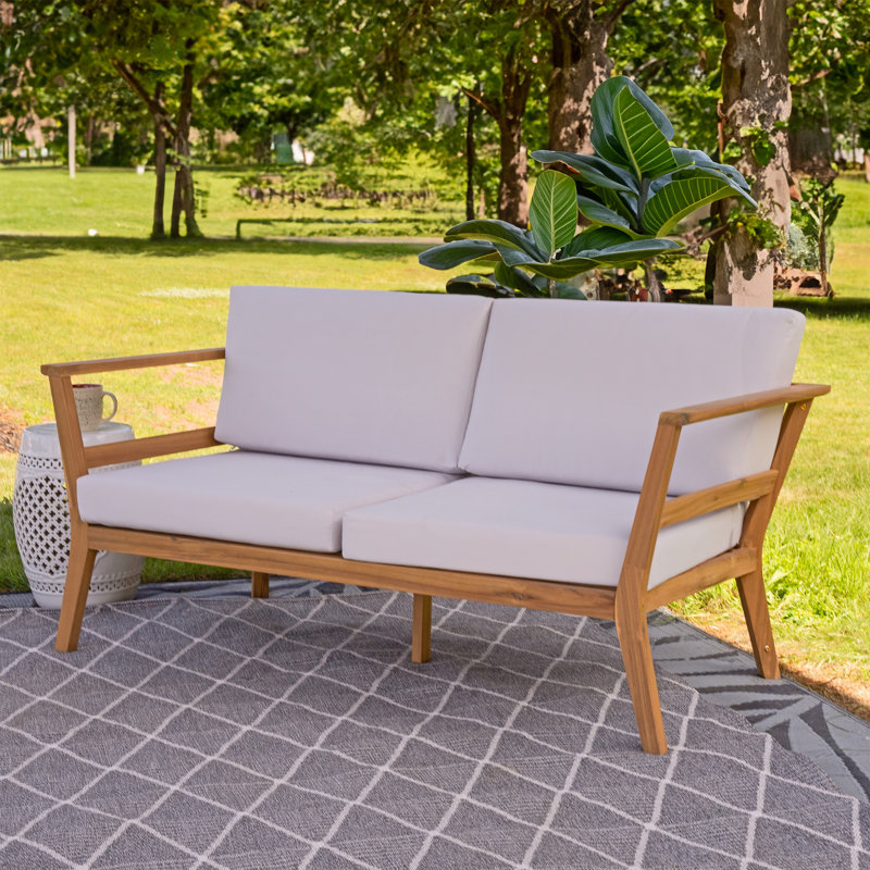 Causeuse de jardin en acacia Bodie