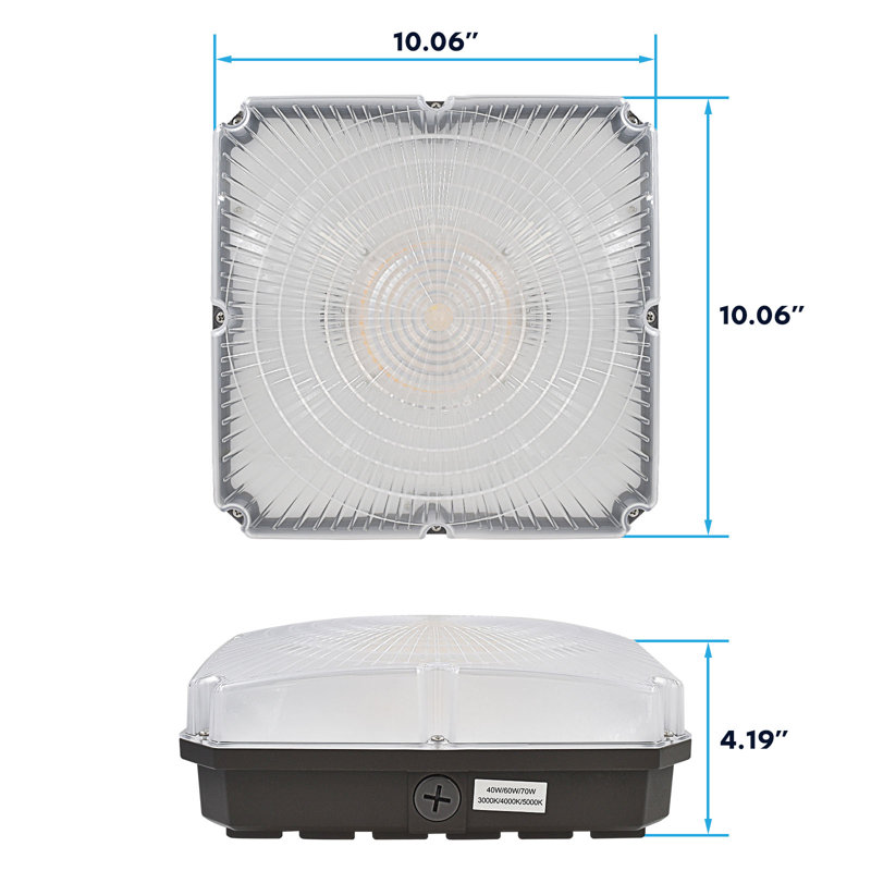 Dimmable Square Flush Mount