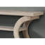 Table d'appoint contemporaine en stratifié brun