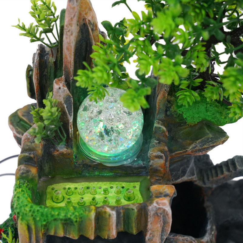 Aadhyasri Weather Resistant Rock Fountain with Light