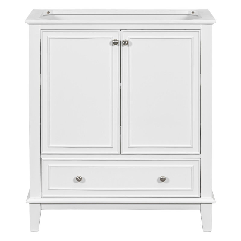 Meuble-lavabo de salle de bain sans lavabo, Blanc