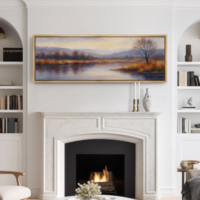 Grande impression sur toile encadrée - impression de paysage naturel pour la décoration intérieure moderne