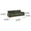 Canapé-lit futon avec 2 coussins Teddy-130165170