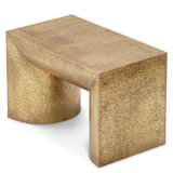 Side Table Drayton Hammered Vintage Brass Finish