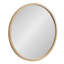 Miroir rond en bois manufacturé Shivai-864586656