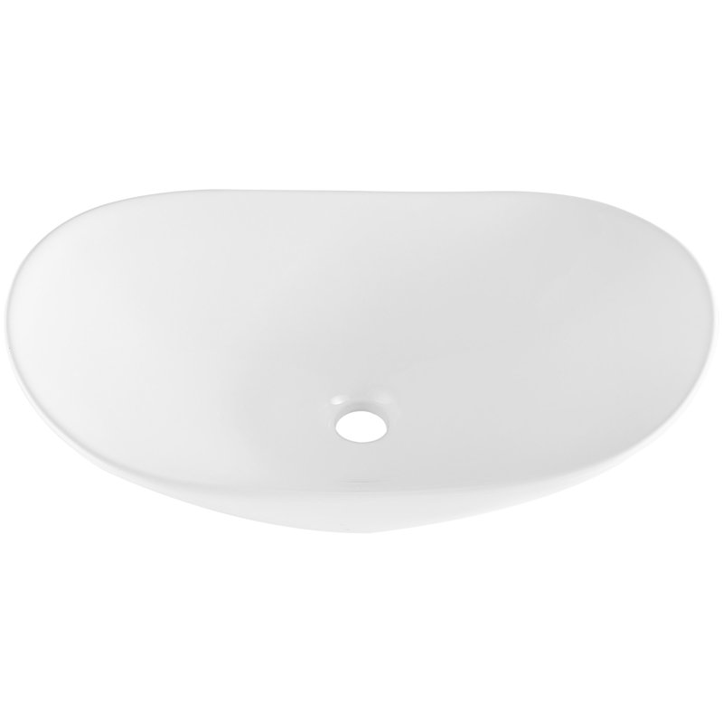 Comptoir de meuble-lavabo vasque moderne en céramique 23,3 po x 14,2 po