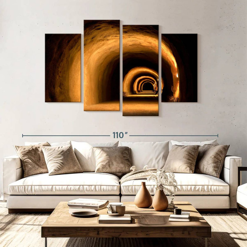Lumières de tunnel Lilie, H 54 po x l 84 po