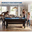 Table de billard et de ping-pong 6 pieds - Table multi-jeux 2-en-1 avec accessoires, structure durable pour les loisirs en famille et les salles de jeux-126172589