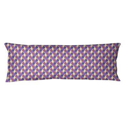 Coussin lombaire diamants rétro