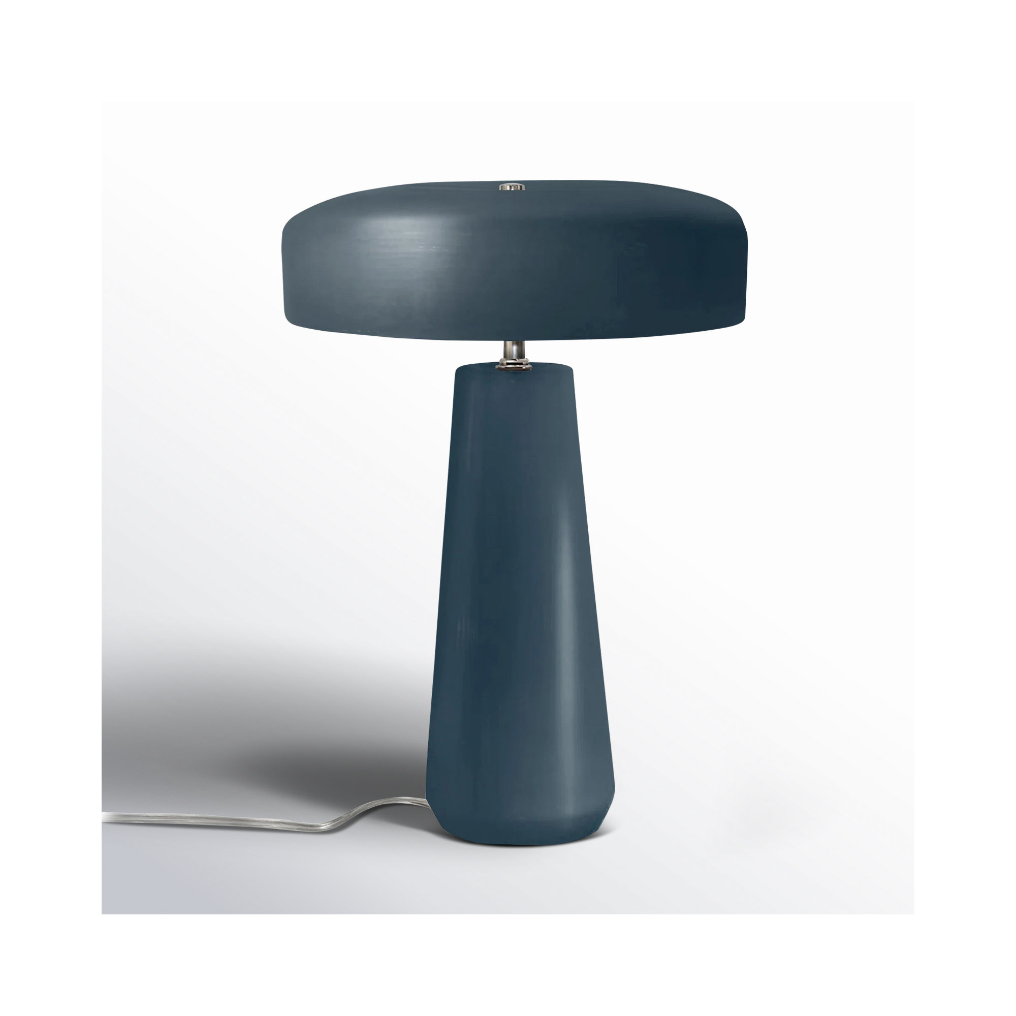 Percy Ceramic Table Lamp, Midnight Sky/Matte White