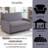 Marsworth Upholstered 53'' Reclining Sleeper Sofa-1386748575