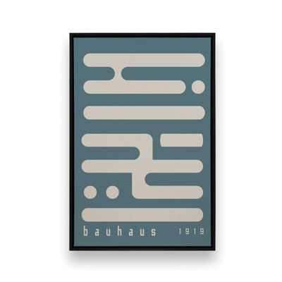 Tempête bleue Bauhaus, circuit imprimé minimaliste II 