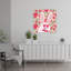 Loving Bunny Hearts Contemporary Rabbit Forest Wall Art Print 1 Piece Wrapped Canvas Wall Art-1956087914