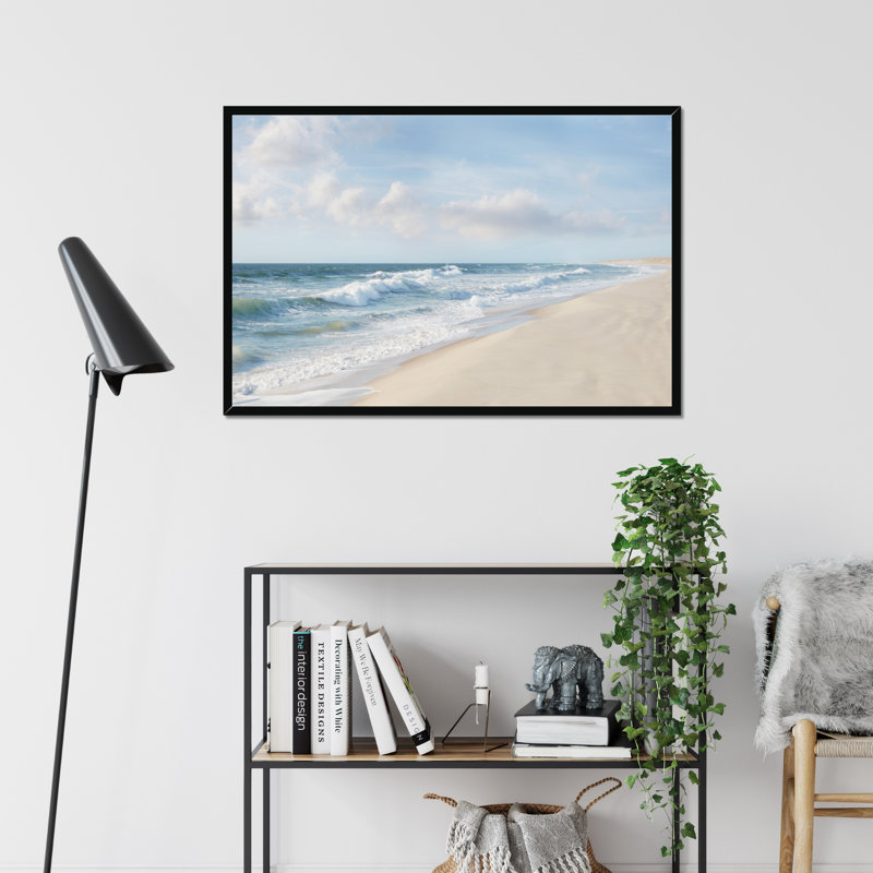Hamptons II by James McLoughlin - Print, Black Framed Paper Print, 65cm H x 95cm W