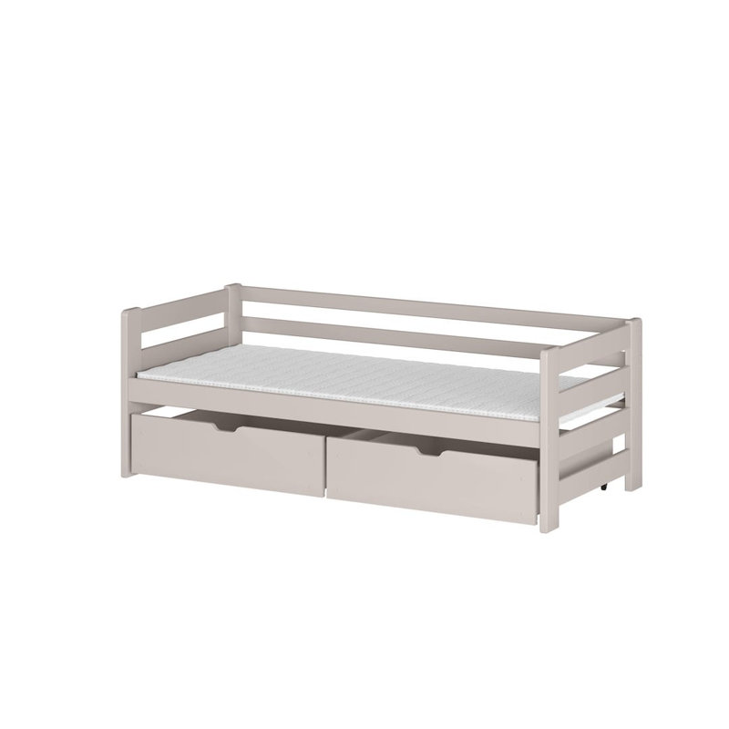 Frioa Single (3') Solid Wood Drawers Bed Frame with Mattress