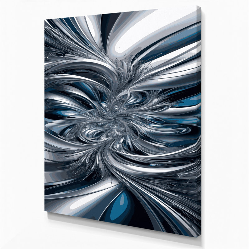 Art numérique sur toile, abstraction numérique 31, H 8 po x l 10 po