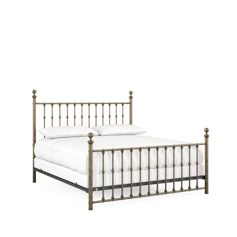 104 Palisade Bed | Complete Standard, King, Aged Brass Lacquered