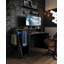 Sameul 138Cm Matt Black Gaming Desk