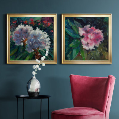 Rhododendron Portrait I - Ensemble de 2 cadres photo Rhododendron Portrait I