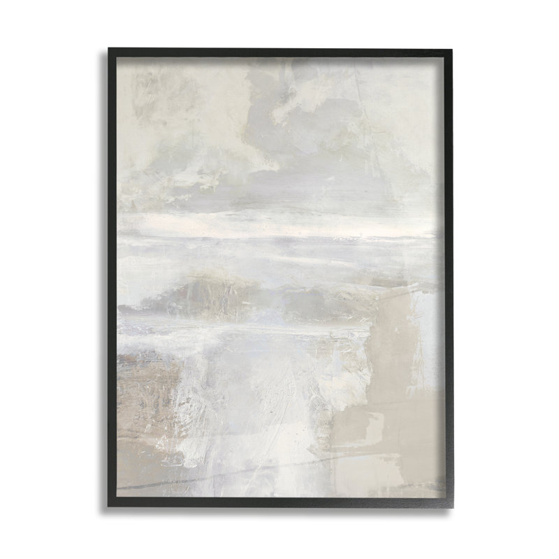 Stupell Industries, paysage abstrait brumeux, art de la giclée par Rachel Springer, H 14 po x l 11 po x P 1,5 po