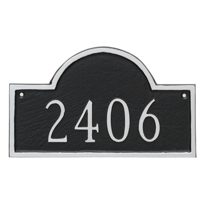Plaque d’adresse murale sur 1 ligne