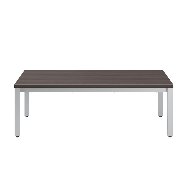 Storm Gray Rectangular Wood and Metal Coffee Table