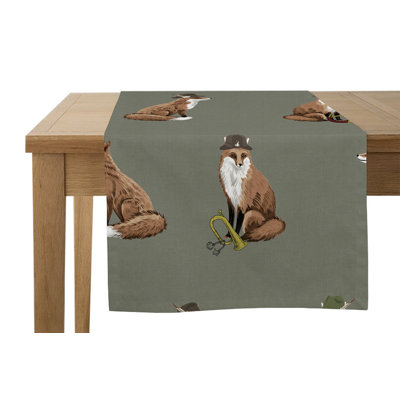 Steller Foxes Table Runner