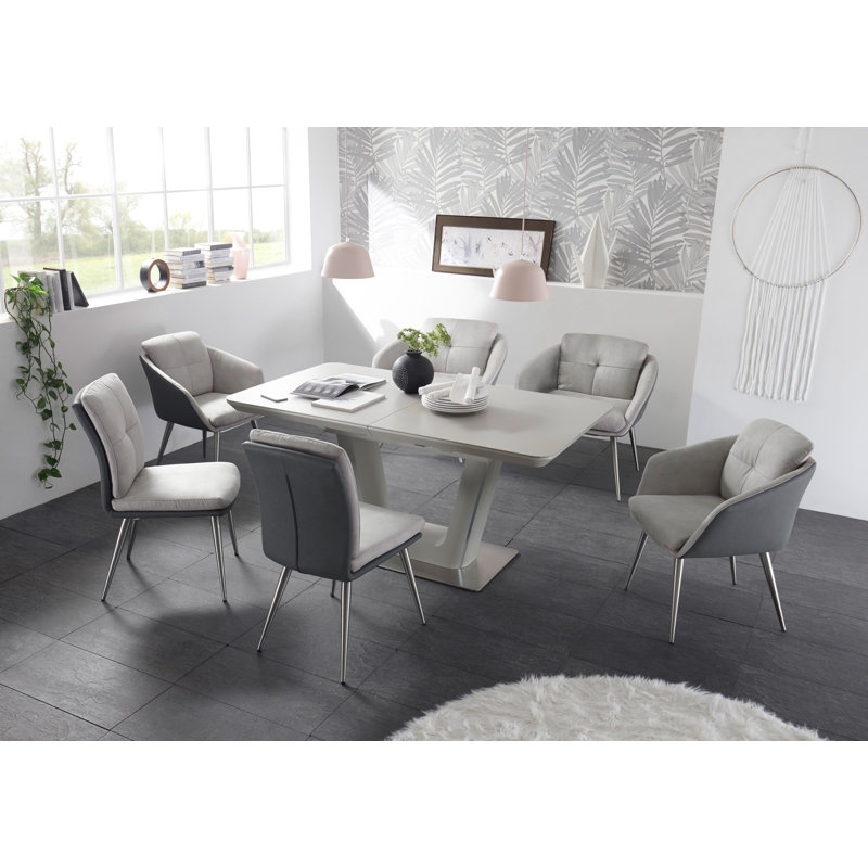 Afton Metal Base Dining Table