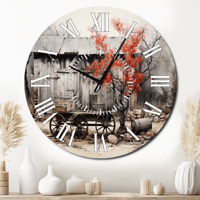 Horloge murale grange rustique Elegance I
