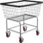 Chariot à linge autoportant en métal avec roulettes