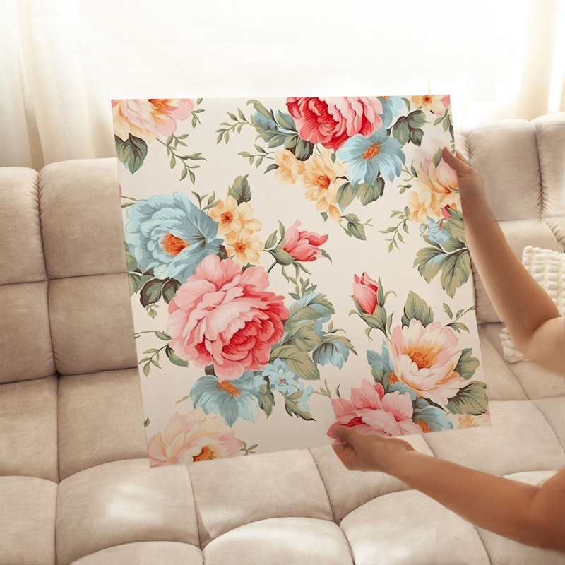 «Floral Flower Petal Dreams IV», reproduction d'art non encadrée, H 28 po x l 28 po