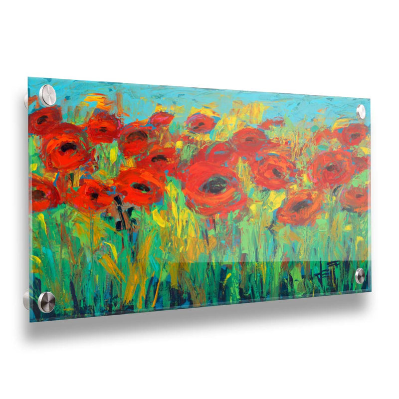 «Roses are Red» par Jeff Boutin, Sans cadre en plastique / acrylique, H 20 po x l 30 po, Non