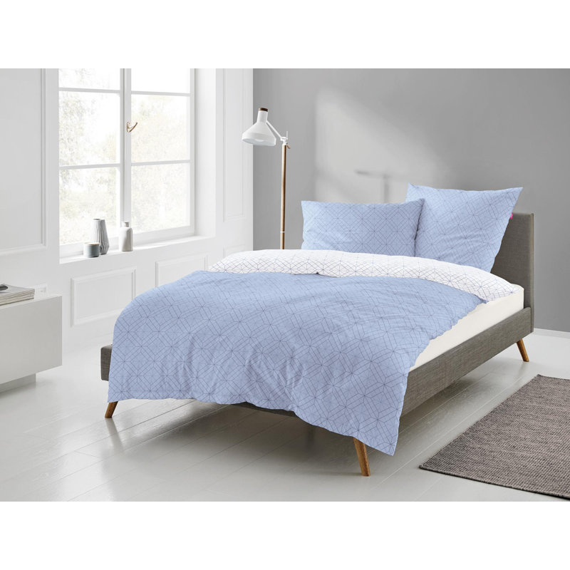 Corado Duvet Cover Set, Single Duvet Cover + 1 Pillowcase (80 x 80cm), Pink